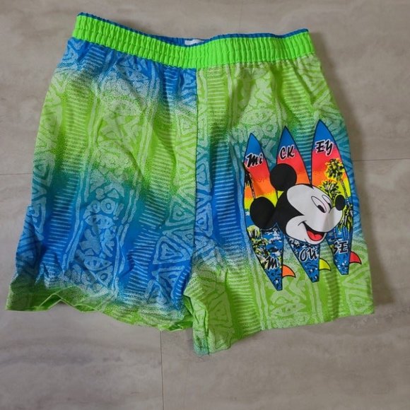 Mickey For Kids Stuff Other - Vintage Mickey Mouse Toddler Board Swim Shorts Mickey For Kids Stuff 4T
